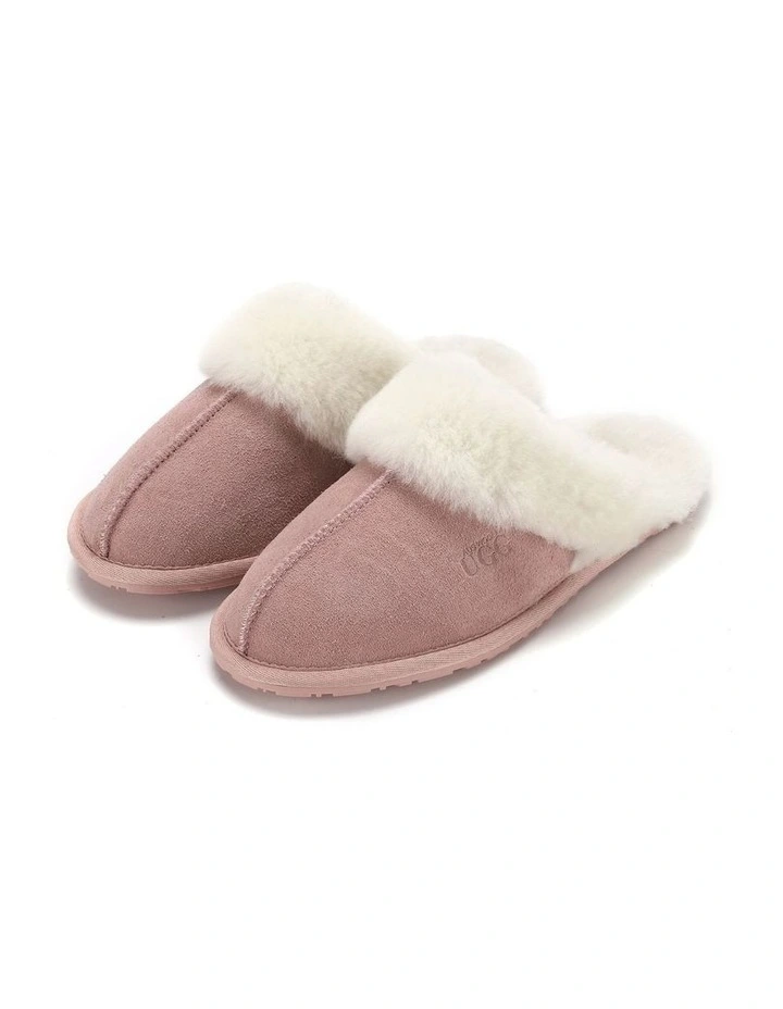 Sheepskin Wool Shelley Slippers in Pink image 3