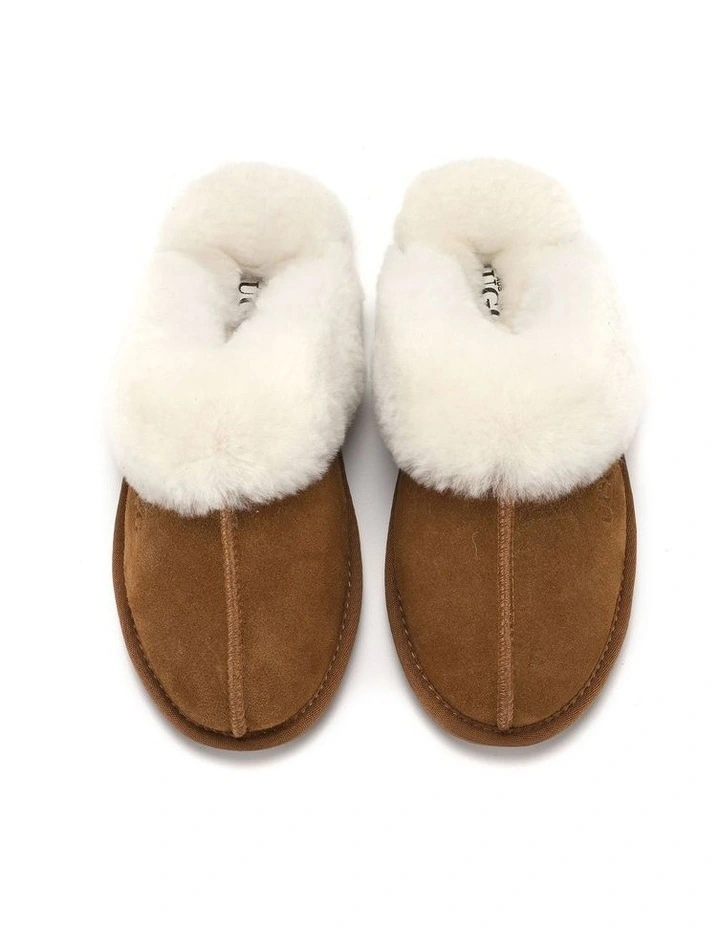 Sheepskin Wool Shelley Slippers in Brown image 6