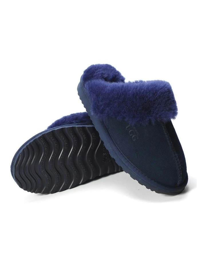 Sheepskin Wool Sydney Slippers in Blue image 3