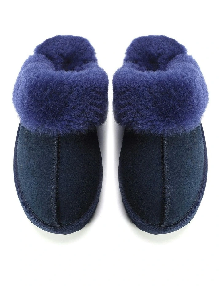 Sheepskin Wool Sydney Slippers in Blue image 5