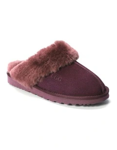 Sheepskin Wool Sydney Slippers in Purple