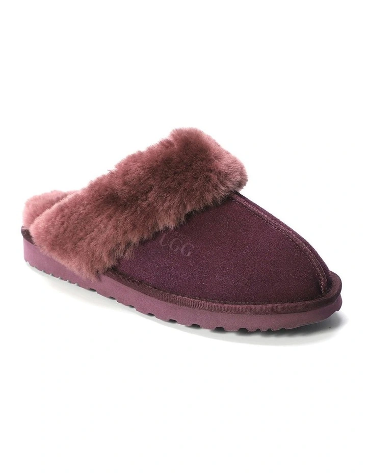 Sheepskin Wool Sydney Slippers in Purple image 1