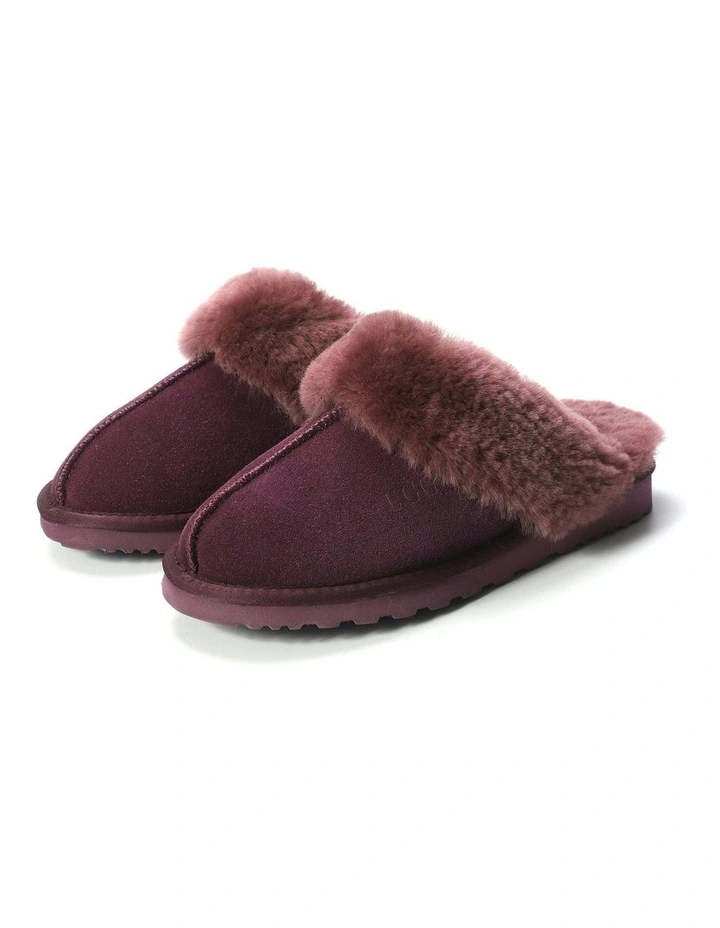 Sheepskin Wool Sydney Slippers in Purple image 2