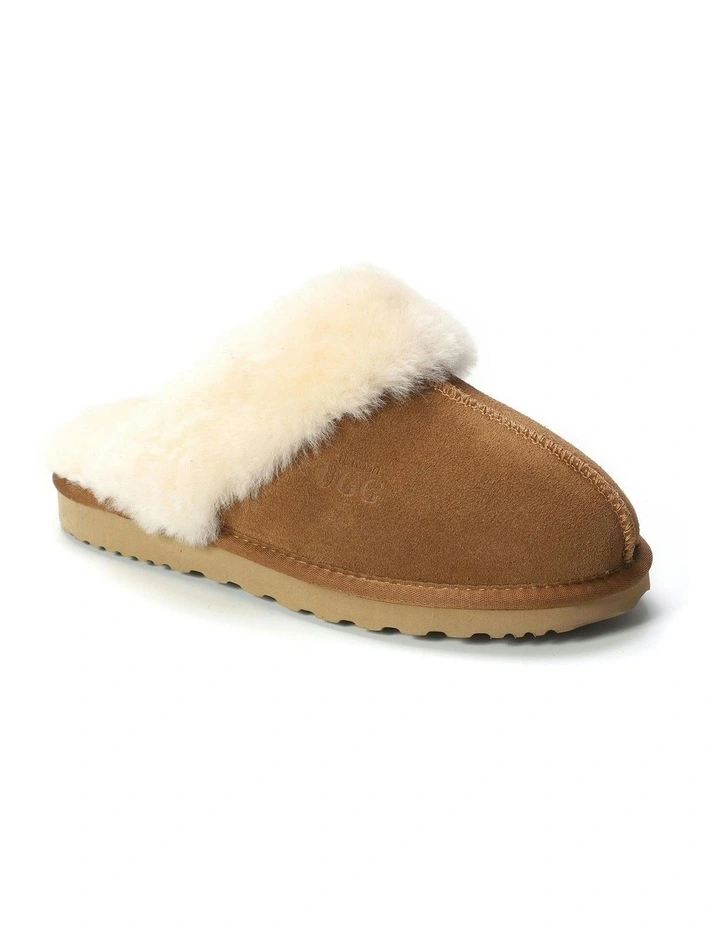 Sheepskin Wool Sydney Slippers in Brown image 1