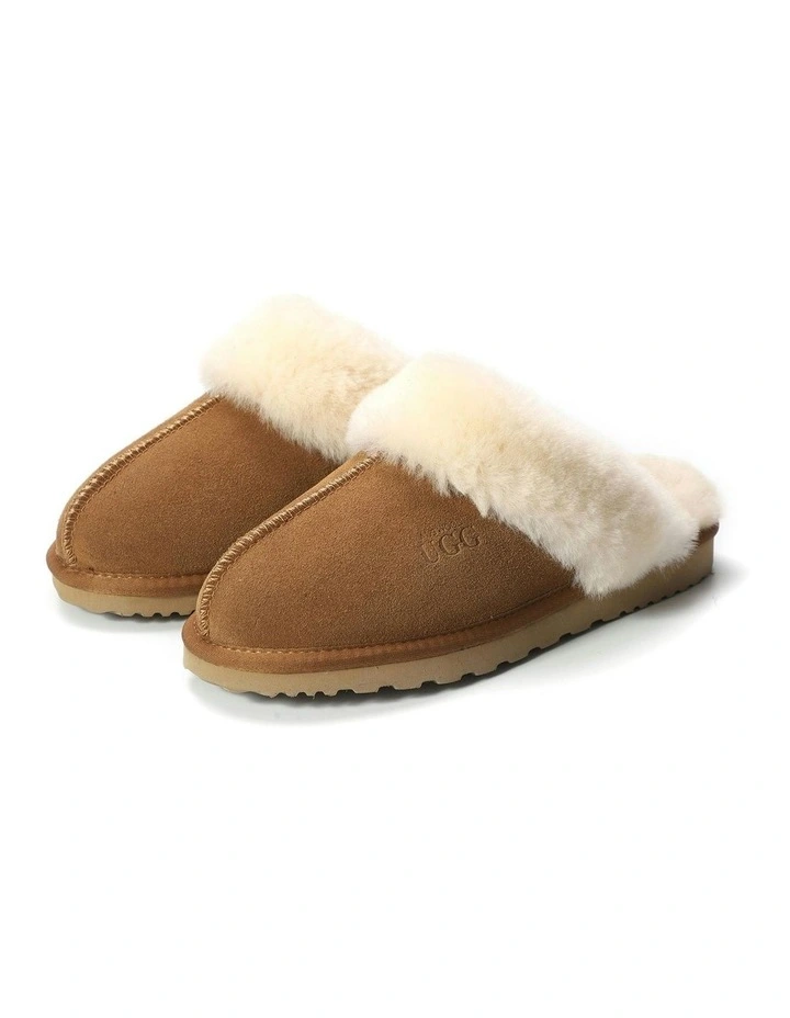 Sheepskin Wool Sydney Slippers in Brown image 2