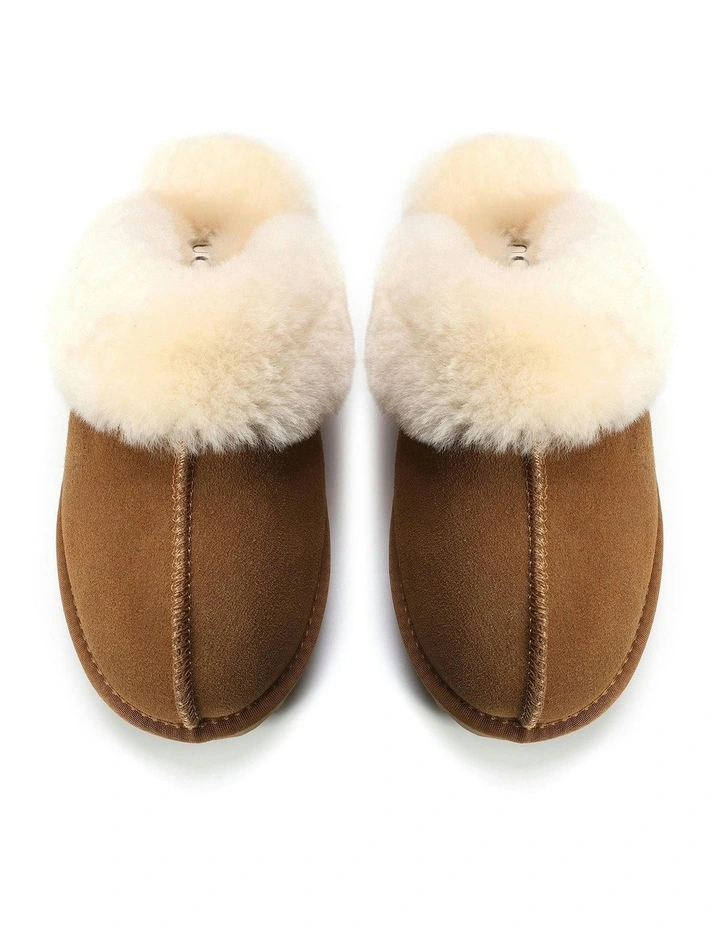 Sheepskin Wool Sydney Slippers in Brown image 3