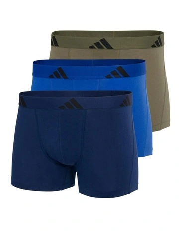 Cotton Trunk Underwear 3 Pack in Multi