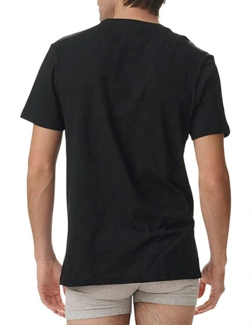 Active Core Cotton Crew Neck T-shirt 3 Pack in Black