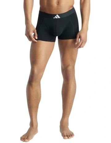 Active Flex Cotton Body Trunk Underwear 2 Pack in Black