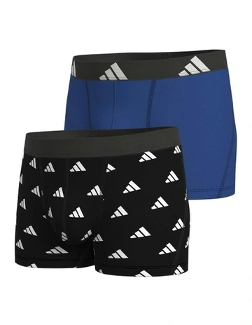 Active Flex Cotton Trunk Underwear 2 Pack in Multi