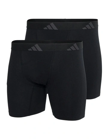 Ergonomic Boxer Brief Underwear 2 Pack in Black