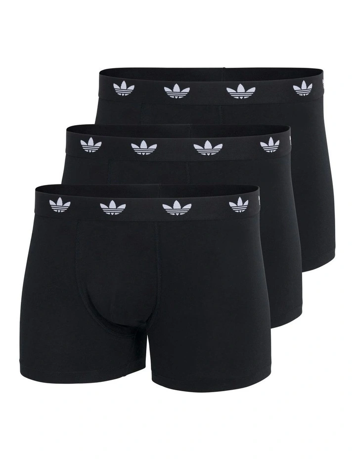 Comfort Flex Cotton Trunk 3 Pack in Black image 1