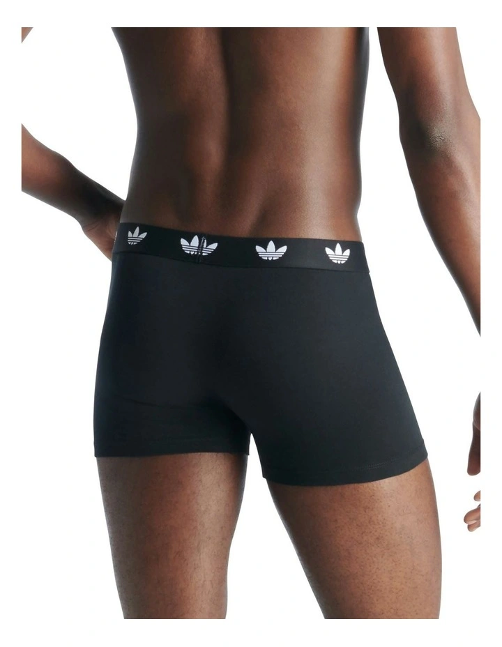 Comfort Flex Cotton Trunk 3 Pack in Black image 3