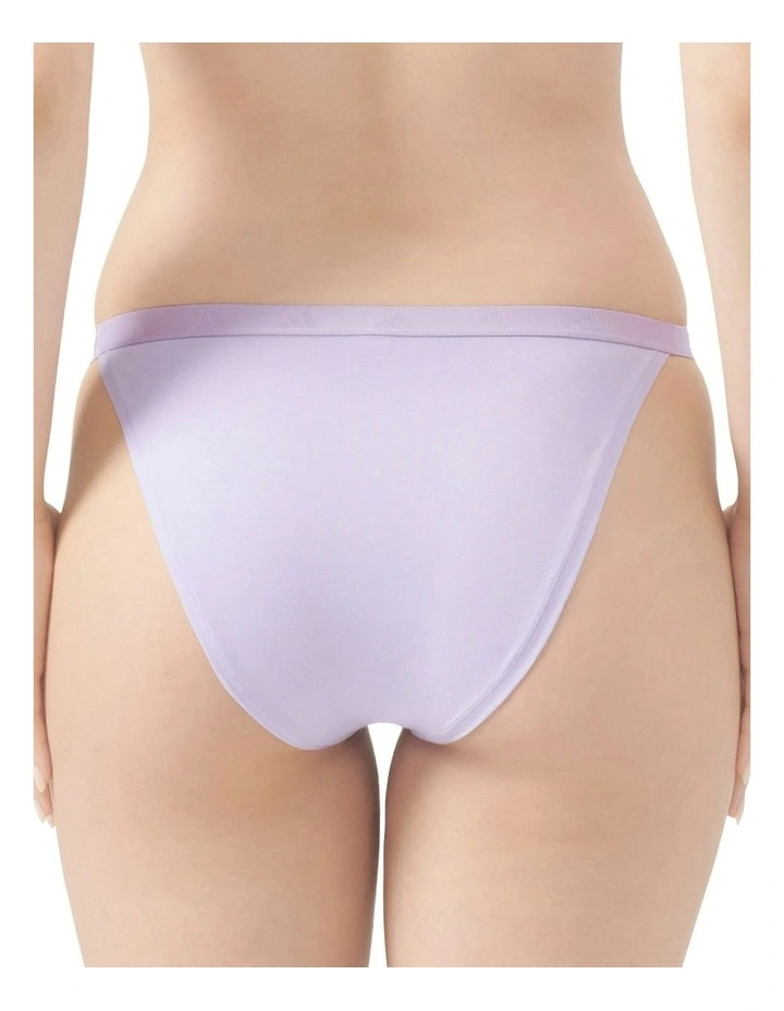 Active Essentials Cotton String Bikini Brief in Powder Plum image 2