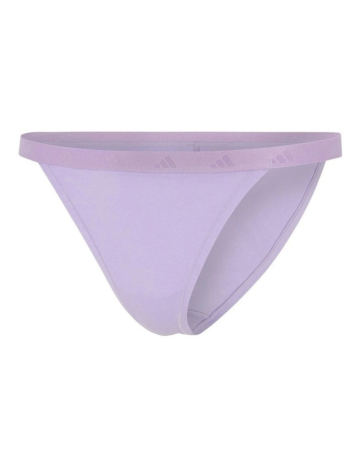 Active Essentials Cotton String Bikini Brief in Powder Plum image 6