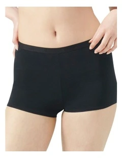 Active Essentials Cotton Shortie Underwear in Black