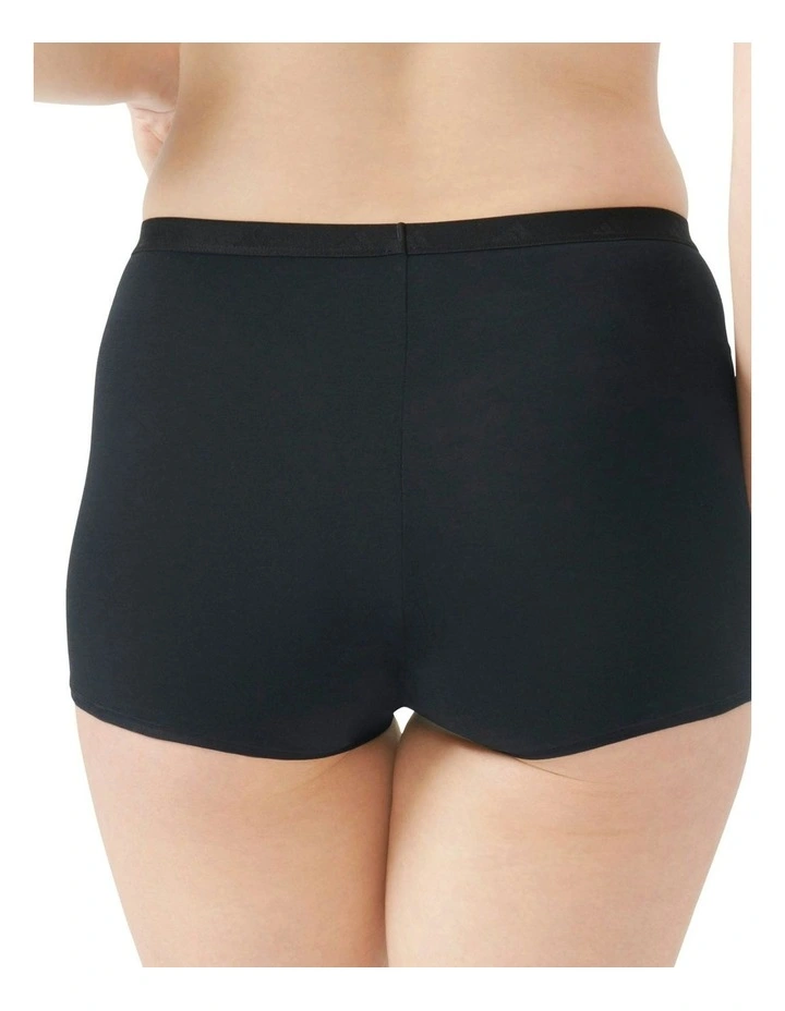 Active Essentials Cotton Shortie Underwear in Black image 3