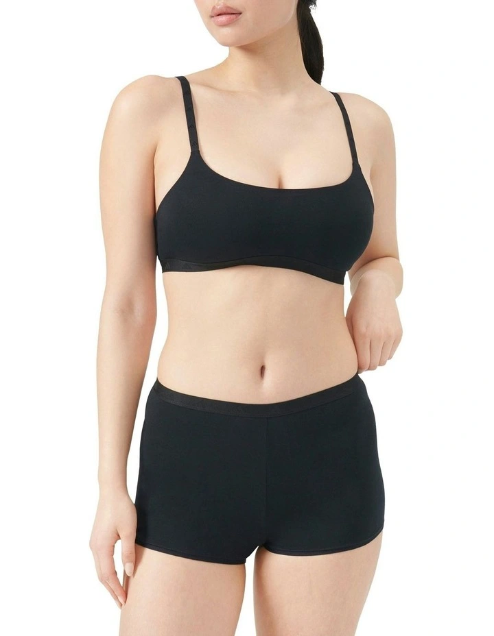 Active Essentials Cotton Shortie Underwear in Black image 4