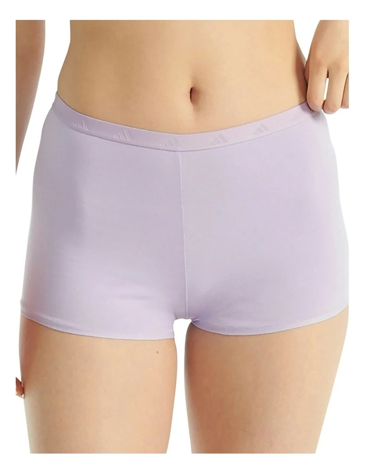 Active Essentials Cotton Shortie Underwear in Powder Plum image 1