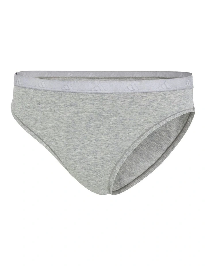 Active Essentials Cotton High Leg Bikini Brief in Grey image 5