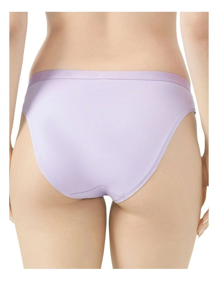 Active Essentials Cotton High Leg Bikini Brief in Powder Plum image 2