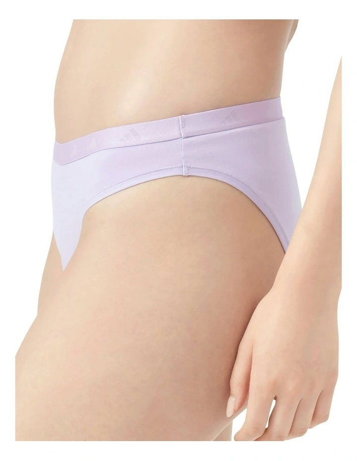 Active Essentials Cotton High Leg Bikini Brief in Powder Plum image 3