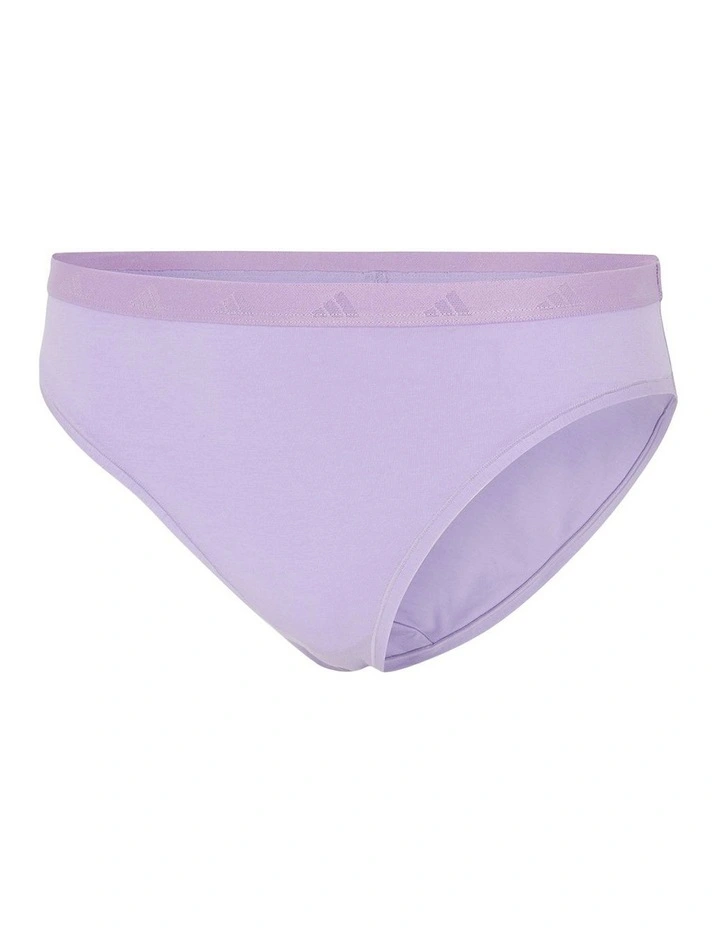 Active Essentials Cotton High Leg Bikini Brief in Powder Plum image 5