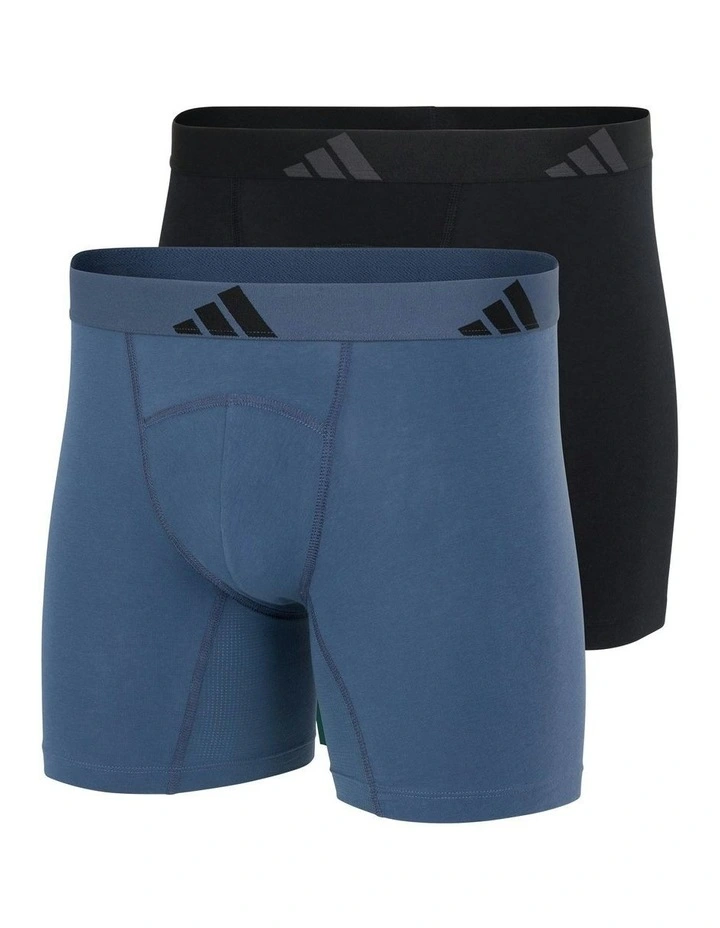 Active Flex Cotton Ergonomic Boxer Brief 2 Pack in Multi image 1