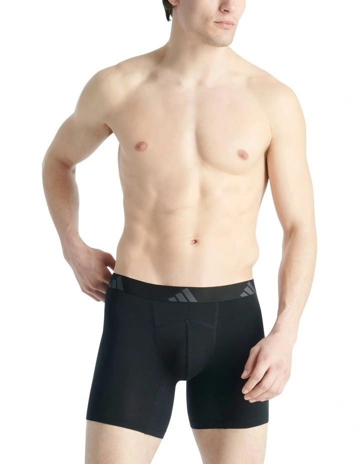 Active Flex Cotton Ergonomic Boxer Brief 2 Pack in Multi image 2