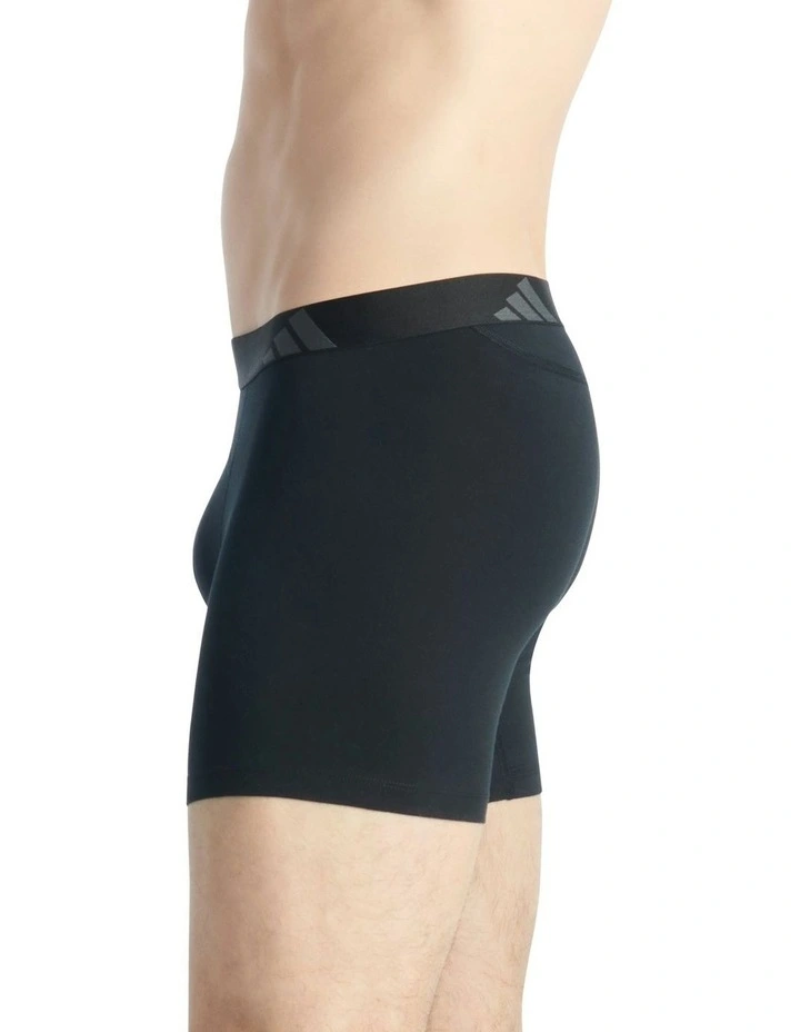 Active Flex Cotton Ergonomic Boxer Brief 2 Pack in Multi image 5