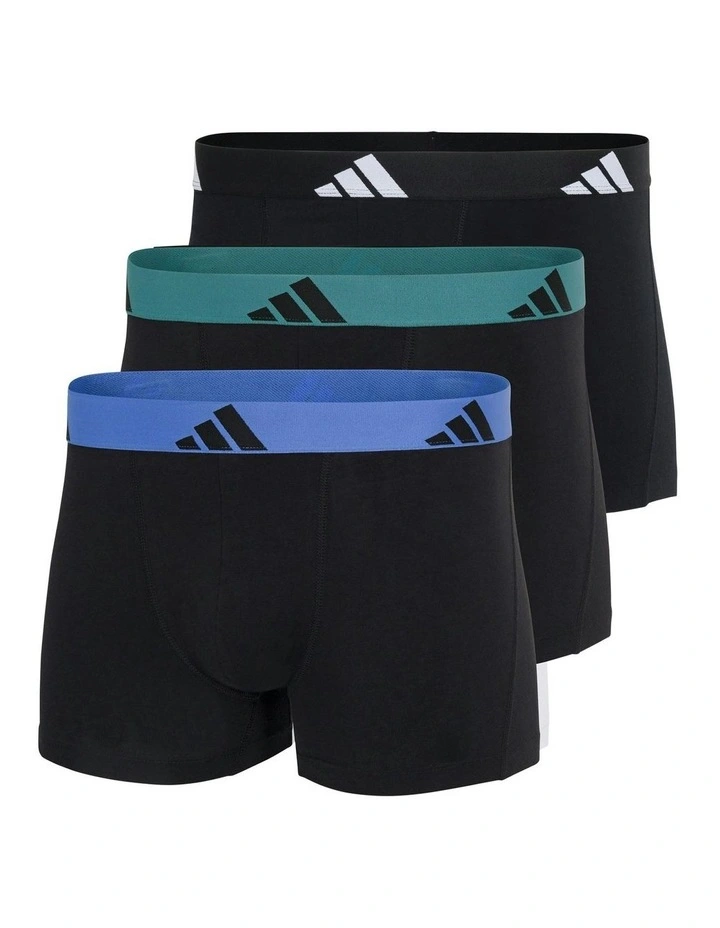 Active Flex Cotton Trunk 3 Pack in Multi image 1