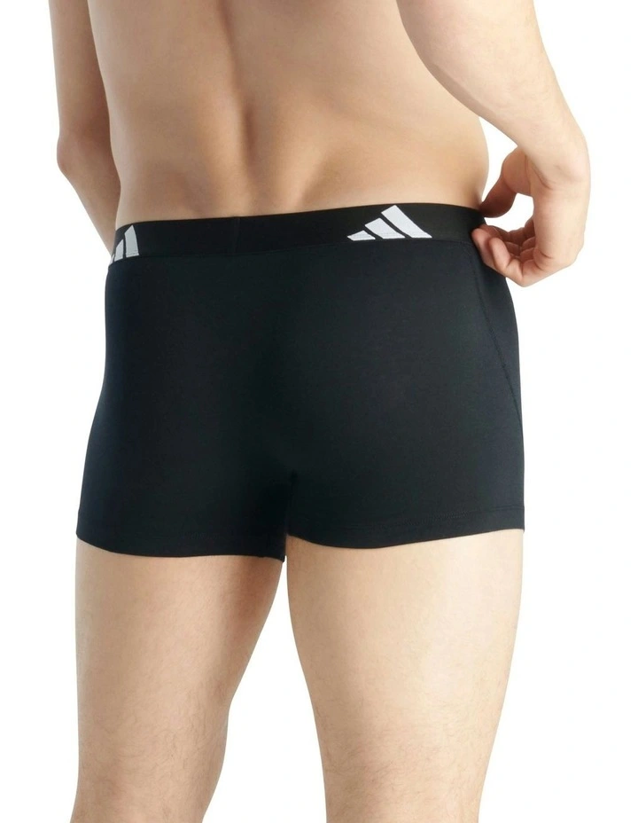 Active Flex Cotton Trunk 3 Pack in Multi image 3