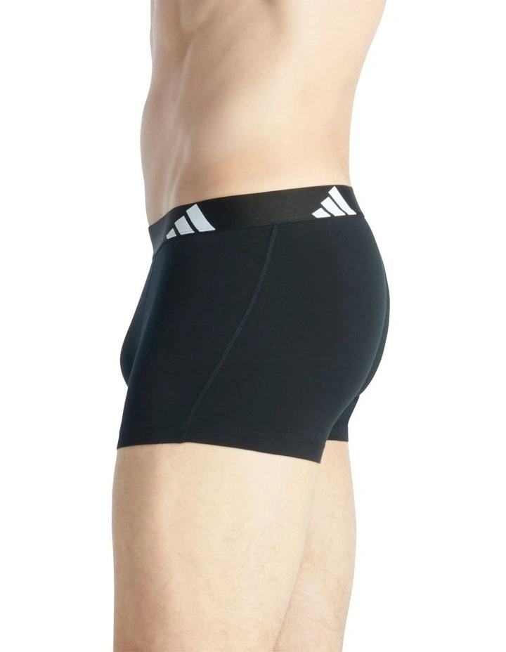 Active Flex Cotton Trunk 3 Pack in Multi image 4