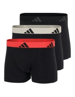 Active Flex Cotton Trunk 3 Pack in Multi