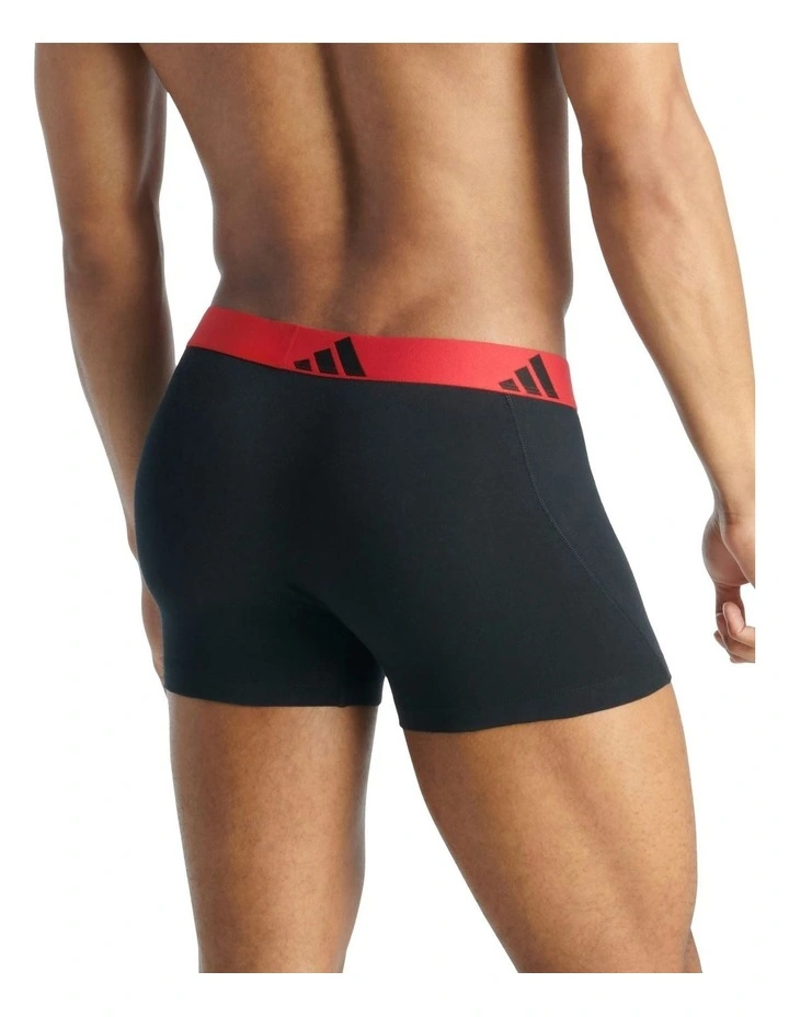 Active Flex Cotton Trunk 3 Pack in Multi image 4