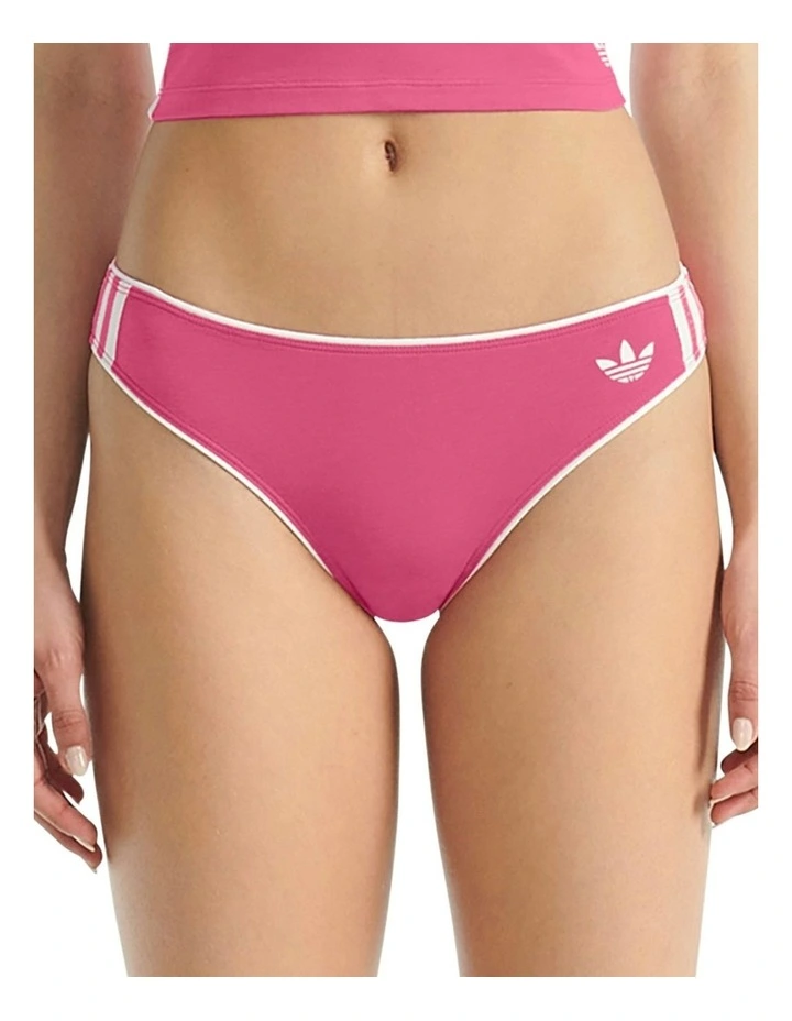 Adicolor Comfort Flex Cotton Bikini Brief Underwear in Lucid Pink image 1