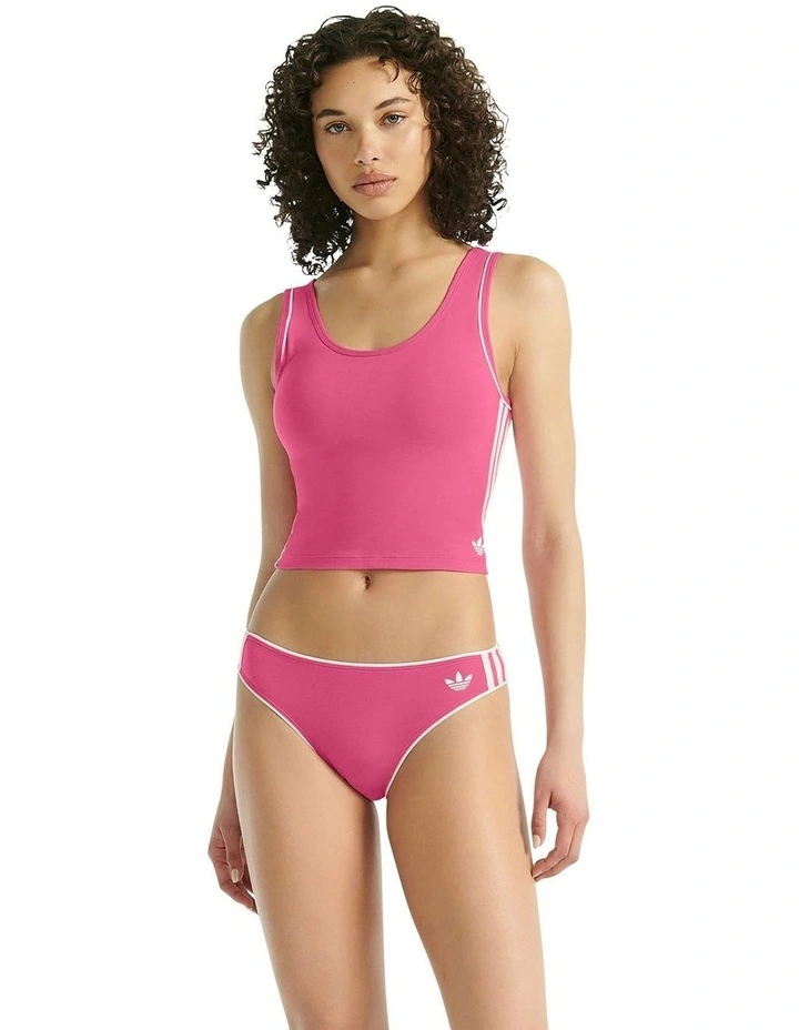 Adicolor Comfort Flex Cotton Bikini Brief Underwear in Lucid Pink image 4