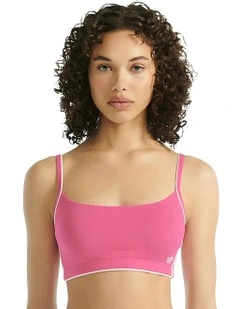 Adicolor Comfort Flex Cotton Scooped Wirefree Padded Bralette in Lucid Pink