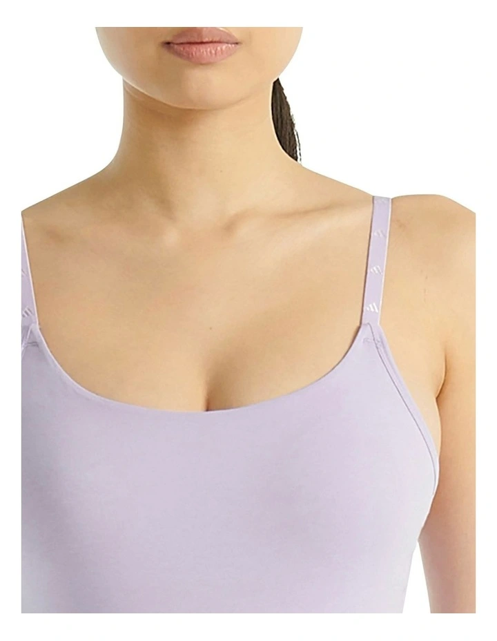 Active Essentials Cotton Underwear Bodysuit in Powder Plum image 4