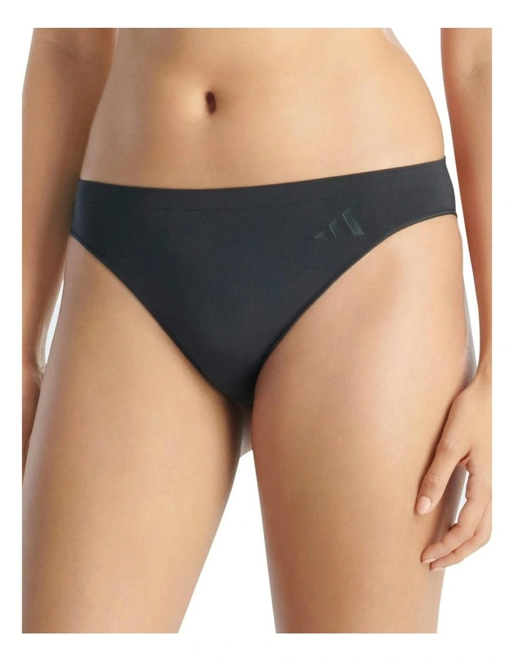 3 Pack Active Seamless Hipster Bikini Brief Underwear in Black image 2