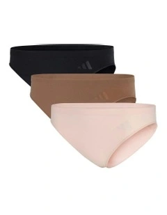 3 Pack Active Seamless Hipster Bikini Brief Underwear in Assorted