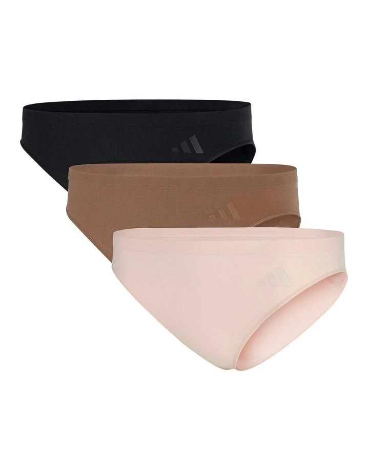 3 Pack Active Seamless Hipster Bikini Brief Underwear in Assorted image 1