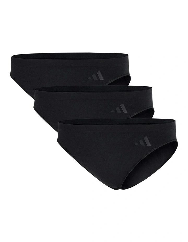 3 Pack Active Seamless Hipster Bikini Brief Underwear in Black image 1