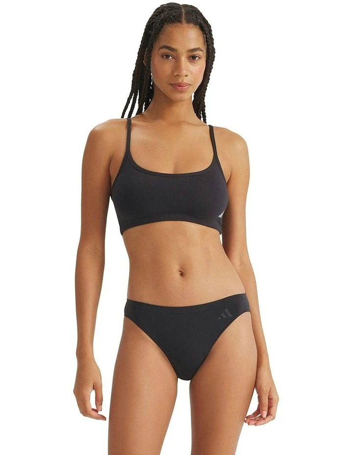 3 Pack Active Seamless Hipster Bikini Brief Underwear in Black image 5