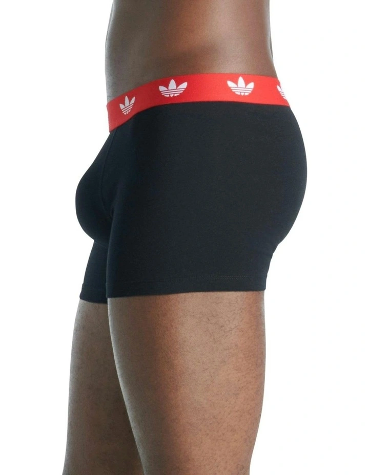 Comfort Flex Cotton Trunk Underwear 3 Pack in Assorted image 4