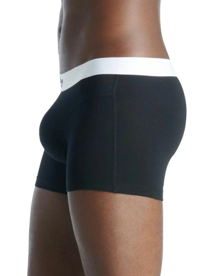 2 Pack Comfort Flex Cotton Body Lines Trunk Underwear in Black image 3