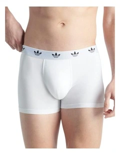 Comfort Flex Cotton Trunk Underwear 3 Pack in White