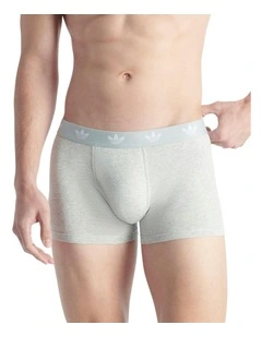 Comfort Flex Cotton Trunk Underwear 3 Pack in Heather Grey