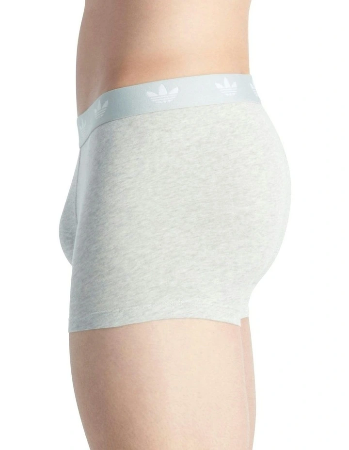 Comfort Flex Cotton Trunk Underwear 3 Pack in Heather Grey image 4