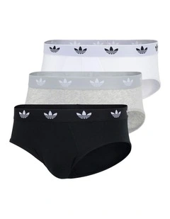 Comfort Flex Cotton Brief Underwear 3 Pack in Assorted